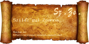 Szilágyi Zsanna névjegykártya